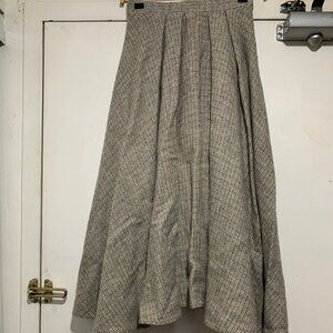 VINTAGE WOOL PLAID PLEATED SKIRTS SIZE XS